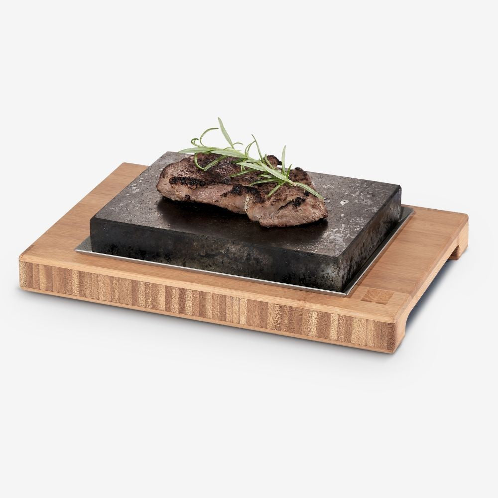 ZESTAW DO GRILOWANIA STEKÓW Z KAMIENIEM LAWOWYM