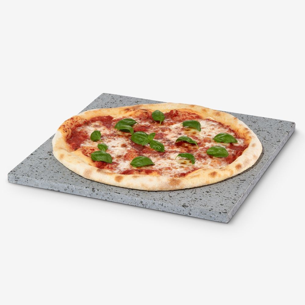 WULKANICZNY KAMIEŃ DO PIZZY Z ETNY 38x32x1,5CM+SZUFLA
