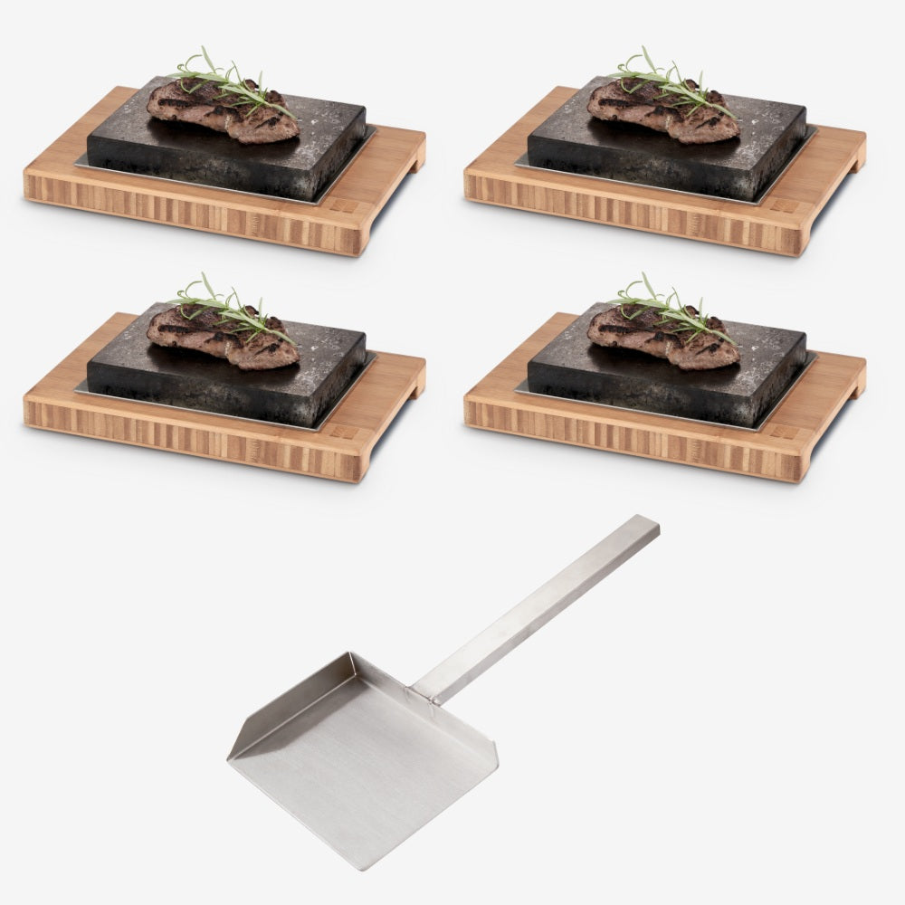 4 X ZESTAW DO GRILLOWANIA STEKÓW +  SZUFLA