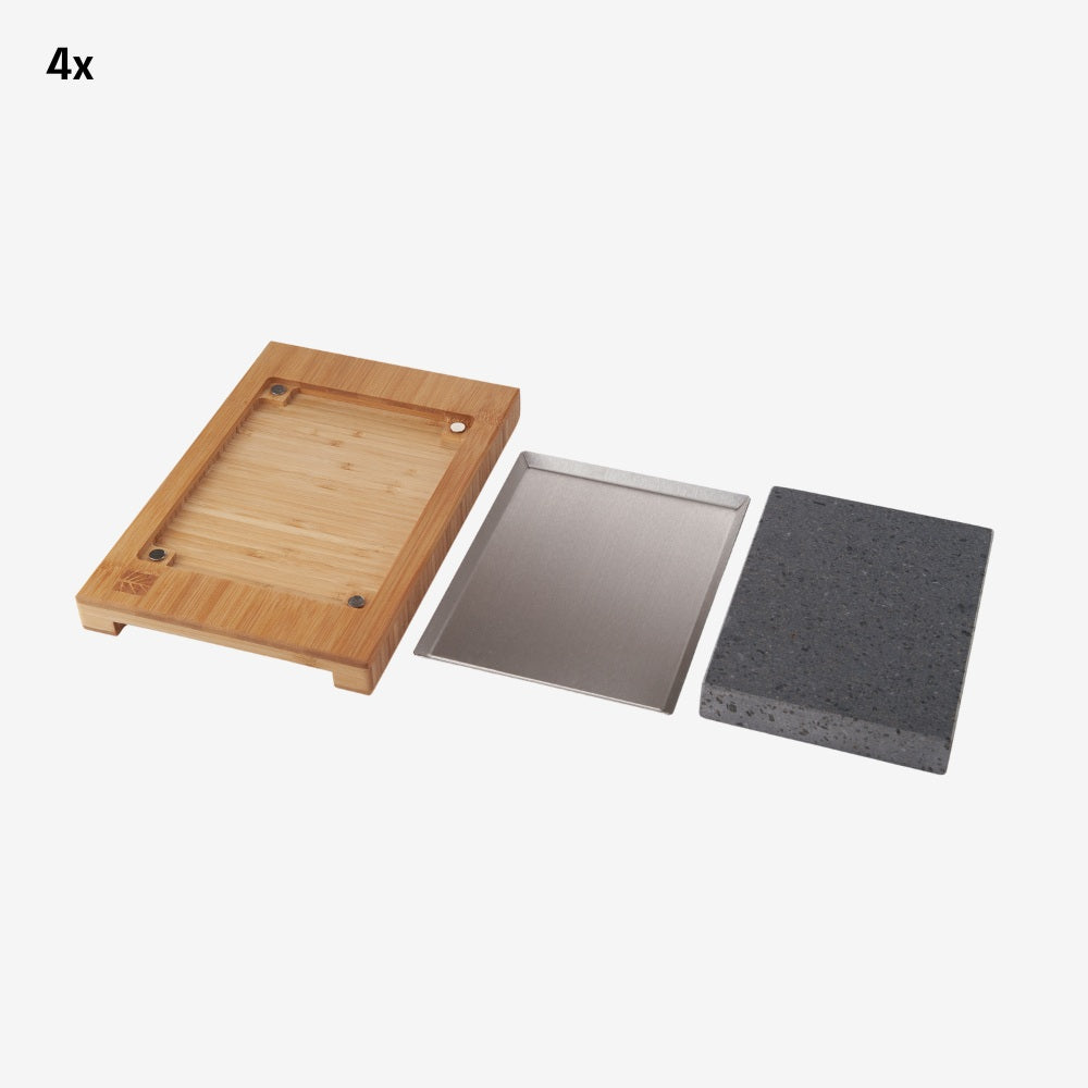 4 X ZESTAW DO GRILLOWANIA STEKÓW +  SZUFLA