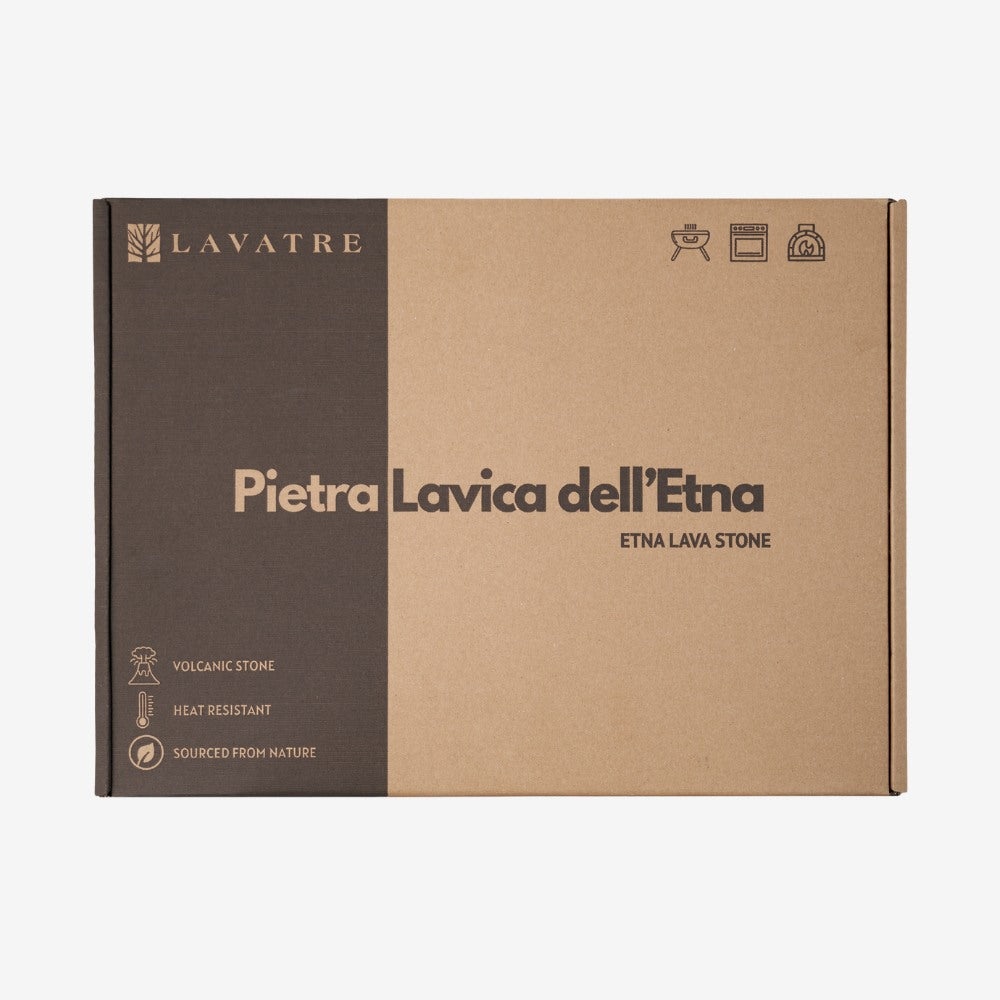 WULKANICZNY KAMIEŃ DO PIZZY Z ETNY 38x32x1,5CM