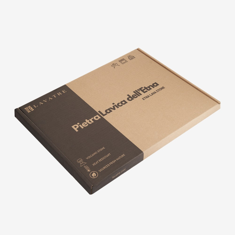 WULKANICZNY KAMIEŃ DO PIZZY Z ETNY 38x32x1,5CM